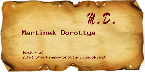 Martinek Dorottya névjegykártya